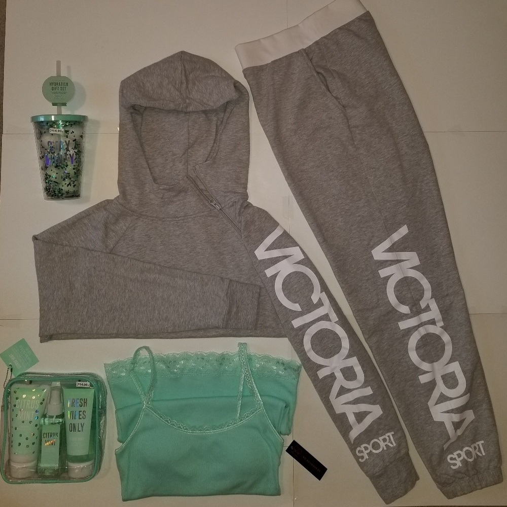 🎀 VICTORIA'S SECRET SPORT SM Sweat Pants Hoodie +